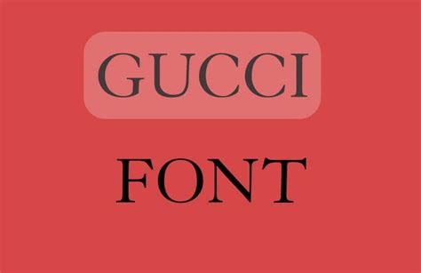 gucci typeface|what is Gucci font called.